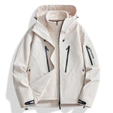 Riolio Men's Outdoor New Jacket Autumn Waterproof Windproof Assault Suit Men Women Three in One Two-piece Set Men's Brand Hiking Suit