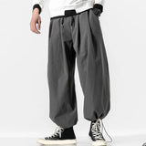 Riolio Spring Men Loose Harem Pants Japanese Wide Leg Pants High Quality Casual Brand Sweatpants Ankle-banded Hip Hop Drawstring Pants