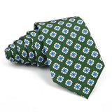 Riolio  High Quality Classic Men's 7.5cm Tie Soft Smooth Green Blue Colorful Paisley Flower Necktie Daily Wear Business Accessories Gift