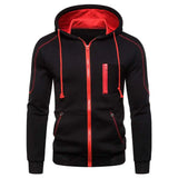 Riolio Men's Hoodie Black White Army Green Red Hooded Color Block Fleece Cool Casual Winter Clothing Apparel Hoodies Sweatshirts