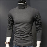 Riolio Man Thermal Turtleneck Casual Sleepwear Shirt S-2XL Sleeve Long Slim Coat 5colors Basic Sweater Bottom Winter