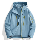 Riolio Men's Outdoor New Jacket Autumn Waterproof Windproof Assault Suit Men Women Three in One Two-piece Set Men's Brand Hiking Suit