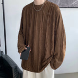 Riolio Quality Men Anti-wrinkle T Shirt Loose Sweatshirts Neutral Streetwear Fashion Women Korean Pullover Long Sleeve T-shirts Man