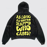 Riolio Oversized Letter Print Streetwear High Quality Zip Hoodie Vintage High Street Sweatshirt Goth Harajuku Jacket Y2k Hoodies Men