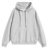 Riolio  Autumn Men's Pullover Hoodies Fashion Mens Long Sleeve Solid Color Hooded Coats Mens Sports Breathable Sweatshirts Clothing 4XL