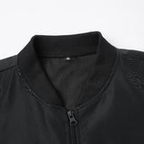Riolio Spring and Autumn New Baseball Collar Short Loose Solid Color Jacket Men's Business Casual Thin Coat Trend