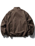 Riolio Japanese Trendy Workwear Harlan Jaet Men's Spring Autumn Loose Baseball Sle Versatile Collar ort Coat Ox Fabric