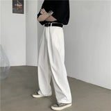 Riolio  White Baggy Jeans Men Oversized Casual Wide Leg Jeans Men Streetwear Korean Loose Straight Jeans Mens Denim Trousers S-3XL