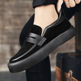Riolio  New autumn breathable men's set of lazy shoes fashion youth casual single shoes men's shoes