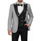 Riolio  Royal blue Suits for Men Slim Fit Groom Wedding Suits Tuxedo Best Man Blazer Vest Pant 3 Pieces Fashion Marriage