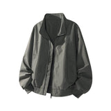 Riolio  Stand Jacket mens dproof Lightweight Thin Short Biker Style Motorcycle Jacket Solid Classic Autumn coat fall  Fashion Casual