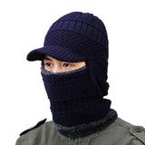 Riolio Winter Hat for Men Skullies Beanies Hats Winter Beanies for Men Women Wool Scarf Cap Balaclava Mask Bonnet Knitted Hat for Women