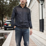Riolio Spring and Autumn New Baseball Collar Short Loose Solid Color Jacket Men's Business Casual Thin Coat Trend