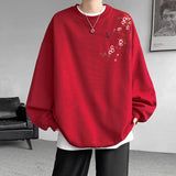 Riolio Embroidered Sweatshirt Man Pullovers New In Sweatshirts Harajuku Long Sleeve Korean Clothing Reviews Many Mens Outer New