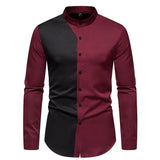 Riolio Luxury Clothes Men Blusas Estampadas Dress Shirt Patchwork Color Wedding Party Social Festival Hombre Steampunk Gentleman Shirts