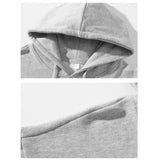 Riolio  Autumn Men's Pullover Hoodies Fashion Mens Long Sleeve Solid Color Hooded Coats Mens Sports Breathable Sweatshirts Clothing 4XL