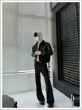 Riolio American Street High-end Coat Trendy Leather Jacket Korean Elegant 2025 Spring Men's New PU Lapel Slim Loose Jacket Aesthetic