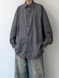 Riolio  Classic American Retro Plaid Shirt Men's Spring Autumn Casual Long Sleeve Youth Feeling Japanese Style Leisure Outerwear