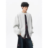 Riolio  Jacket men Stand Up Collar Single Breasted Fake Two Piece Jacket Autumn Thin Ethnic Print Patchwork Mens Outerwear Coat men new