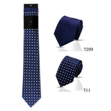 Riolio  2pcs Man Tie Classic Business Necktie Blue Wine Pink Solid Color Smart Casual Suit Necktie Striped Plaid Paisley Neck Gravatas
