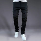 Riolio Sport Pants Men's Korean Autumn Bunched Ankle Pants Stretch Slim Schoolbag Bag Fashion Brand Running Casual Long Pants