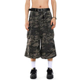Riolio Men's Camouflage Cargo Jeans Harajuku Y2k Baggy Denim Trousers 90s Aesthetic Jean Pants Vintage 2000s Emo Trashy Clothes