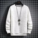 Riolio Spring Autumn Men's Sweatshirt Korean Fashion Streetwear English Long Sleeve Top Men Trend Men Clothing Harajuku Pullover Hoodie