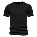 Riolio 100% Cotton Men's T-shirts Single Pocket Fashion Solid Color Casual Tshirts for Men Brand Quality Tops Tees New Summer