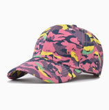 Riolio  Streetwear Camouflage Baseball Cap for Men and Women Unisex Cotton Duckbill Hat Plain Fashion for Outdoor Sunshade Sport Hiking