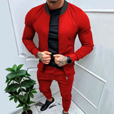Riolio  Men's Fitness Sports Style Outdoor Casual Zipper Set In Stock