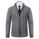 Riolio autumn and winter new cashmere padded warm casual men's knitted sweater coat
