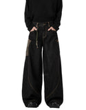 Riolio  Y2k Baggy Jeans for Men Women Wide Leg Skater Grunge Pants Loose Fit Barrel Jeans Hip Hop Denim Pants Streetwear
