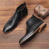 Riolio WELL DRESSED MEN 7-13  Boots Men Fashion Brand Comfortable Ankle Boots