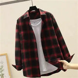 Riolio  Long Sleeve Shirts And Blouses For Men Plaid Elegant Cotton Luxury Man Tops Social Korean Style New In Hipster Spring Clothing