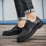 Riolio  Men's Classic Formal Dress Lace Wedding Business Shoe Casual Shoes Breathable Fashion Sports Shoes Le Fu Shoes