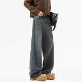 Riolio  High-quality Jeans men Wide Leg Jeans Male Loose Straight Denim Pants  Autumn Harajuku Blue Jean Trouser Streetwear Clothes 2025