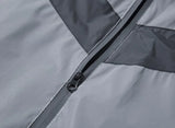 Riolio  Night Reflective Jacket Men Outdoor Running Cycling High Visibility Safety Clothes Fashion Spliced Stand Collar Windproof Coats