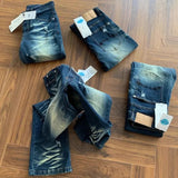 Riolio  Autumn and Spring New Fashion Trend American Vintage Bell-Bottoms Men's Casual Comfortable Sports High-Quality Denim Pants