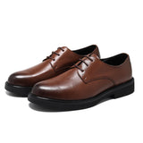 Riolio  Classic Brogue Office Leather Shoes Men Casual Business Leather Shoes Korean Formal Oxford Men's Dress Shoes