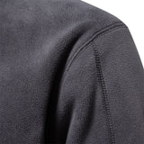 Riolio Brand Quality Thicken Warm Fleece Jacket for Men Zipper Neck Pullover Men's Sweatshirt Soft Shell Mens Jacket