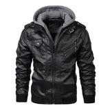 Riolio New Men's Leather Jackets Autumn Casual Motorcycle PU Jacket Biker Leather Coats Brand Clothing EU Size