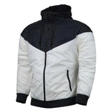 Riolio  Spring Autumn Men's Bomber Jackets Fashion Men Lightweight Sports Zipper Hooded Coats Outdoor Men Windbreaker Running Jackets