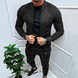 Riolio  Men's Fitness Sports Style Outdoor Casual Zipper Set In Stock