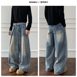 Riolio  Jeans men Wash Light Blue Relaxed Fit 2025 New Arrival High Quality Distressed Denim Pants Men Streetwear Fashion Youth Casual