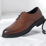 Riolio  Classic Brogue Office Leather Shoes Men Casual Business Leather Shoes Korean Formal Oxford Men's Dress Shoes