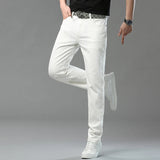 Riolio  Men High-quality White Pants Fashion Business Casual Classic Style Slim Fit Soft Trousers Male Brand Advanced Stretch Pants
