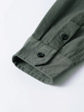 Riolio  Spring Autumn Men's Cotton Cargo Shirts Casual Men Long Sleeve Workwear Shirt Vintage Man Multi-Pocket Military Button Shirt