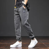 Riolio  Plus Size 7XL 8XL Spring Summer Cargo Jeans Men Fashion Streetwear Denim Pants Baggy Casual Jogger Harem Jean Trousers Male