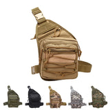 Riolio  Versatile Tactical Crossbody Bag Waterproof Large Chest Bag Men Outdoor Sports Cycling Hiking Outdoor Climbing Fishing Backpack
