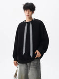 Riolio  hoodie Men Solid Color Round Neck Sweatshirt Long Sleeve Pullover Soft Comfortable Crewneck Sweatshirt For Autumn Casual Wear